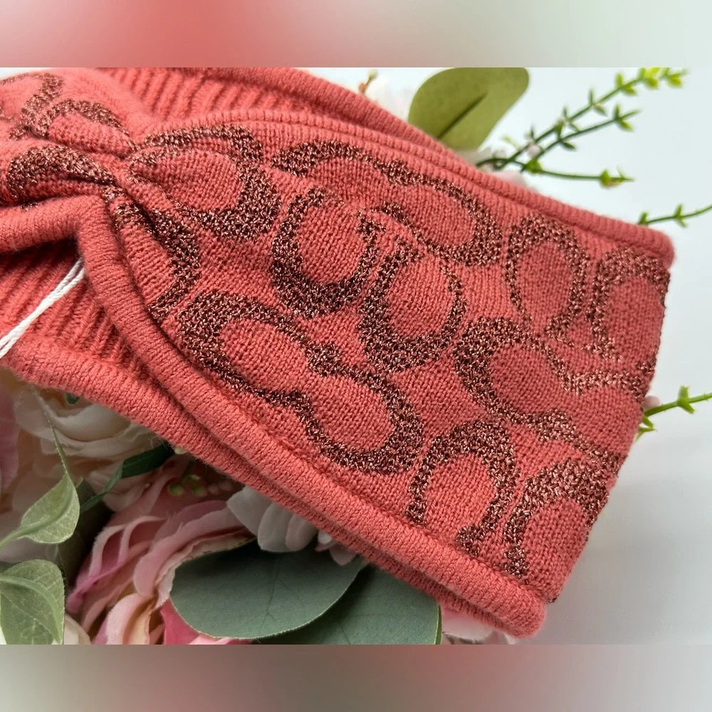 Coach Signature Knit Headband